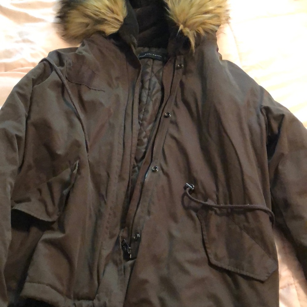 Zara woman coat soft size M